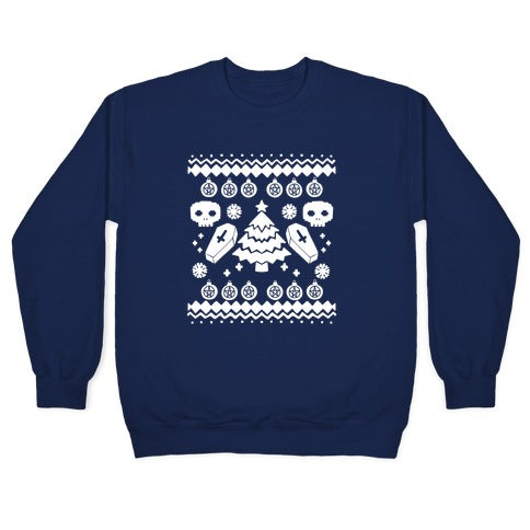 Goth Xmas Ugly Sweater Crewneck Sweatshirt