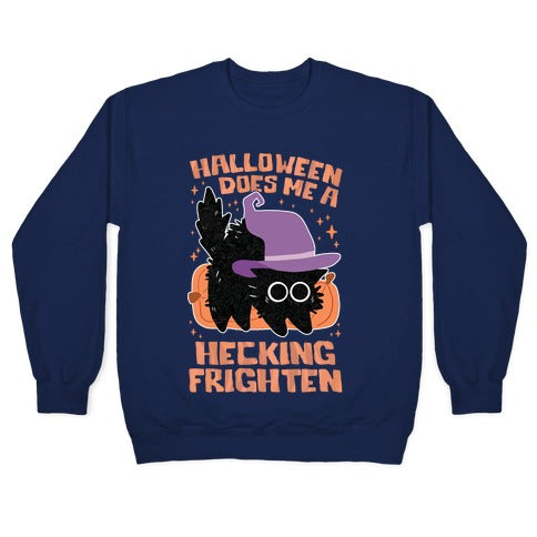 Halloween Does Me A Hecking Frighten Crewneck Sweatshirt