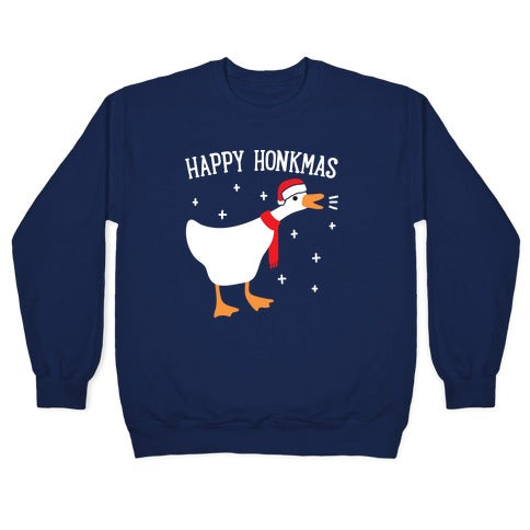 Happy Honkmas Goose Crewneck Sweatshirt
