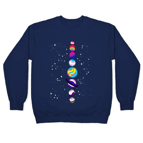 LGBTQ+ Planets Crewneck Sweatshirt