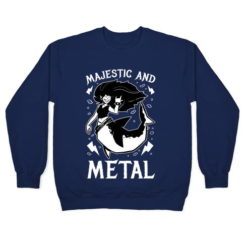 Majestic And Metal Crewneck Sweatshirt