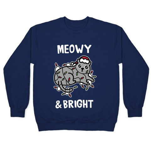 Meowy & Bright Crewneck Sweatshirt