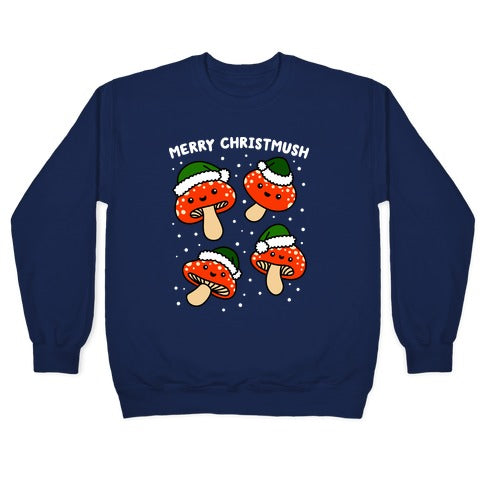 Merry Christmush Mushrooms Crewneck Sweatshirt