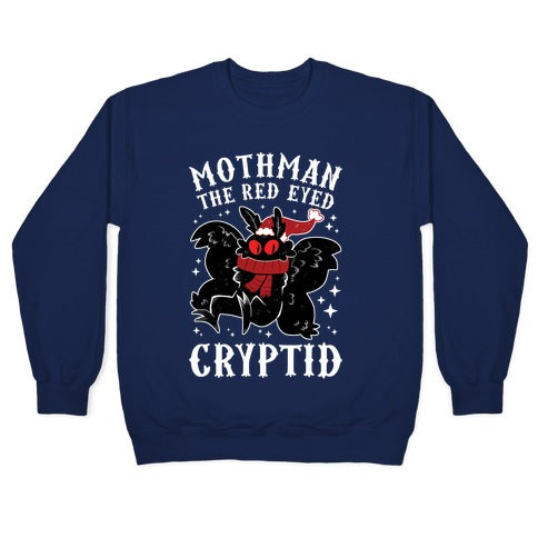 Mothman The Red Eyed Cryptid Crewneck Sweatshirt