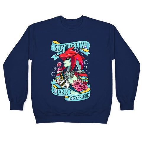 Prince Sidon: Supportive Shark Boyfriend Crewneck Sweatshirt