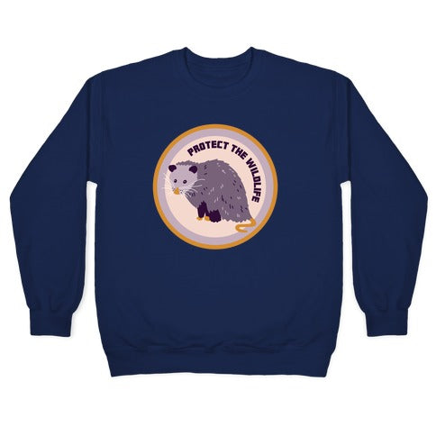 Protect the Wildlife (Opossum) Crewneck Sweatshirt