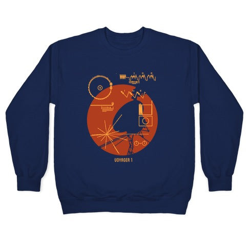 Retro Voyager 1 Golden Record Crewneck Sweatshirt