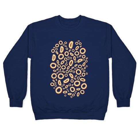Spaghettios Pattern Crewneck Sweatshirt
