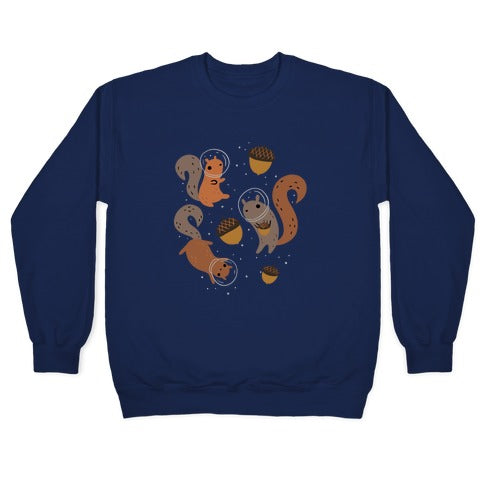 Squirrels In Space Crewneck Sweatshirt