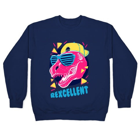 T-Rexcellent 90's Dinosaur Tyrannosaurus Crewneck Sweatshirt