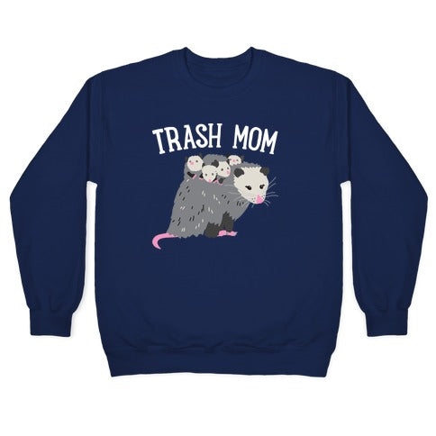 Trash Mom Opossum Crewneck Sweatshirt