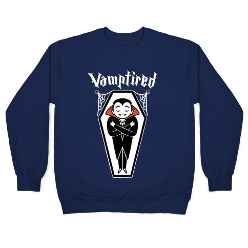 Vamptired Tired Vampire Crewneck Sweatshirt