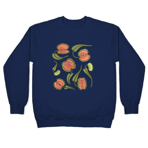 Venus Flytrap Vulvas Crewneck Sweatshirt