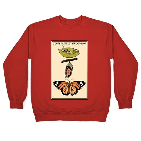 Constantly Evolving Monarch Butterfly Crewneck Sweatshirt