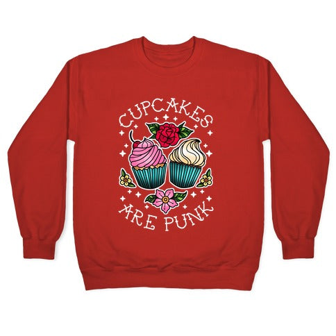 Cupcakes Are Punk Crewneck Sweatshirt