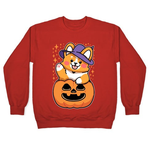 Cute Halloween Corgi Crewneck Sweatshirt