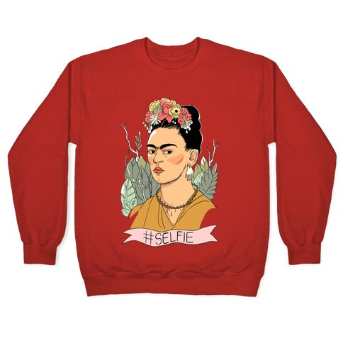 Frida #Selfie Crewneck Sweatshirt