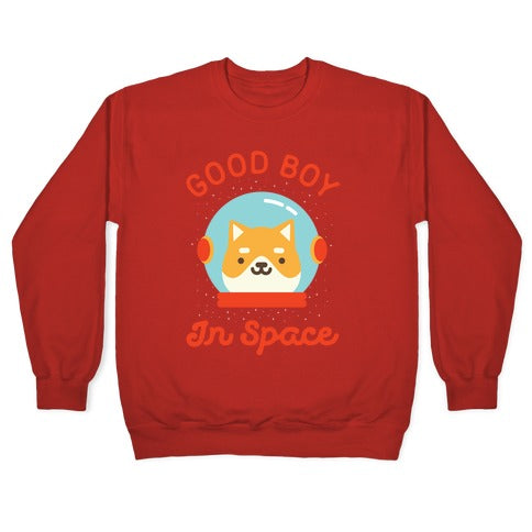 Good Boy In Space Crewneck Sweatshirt