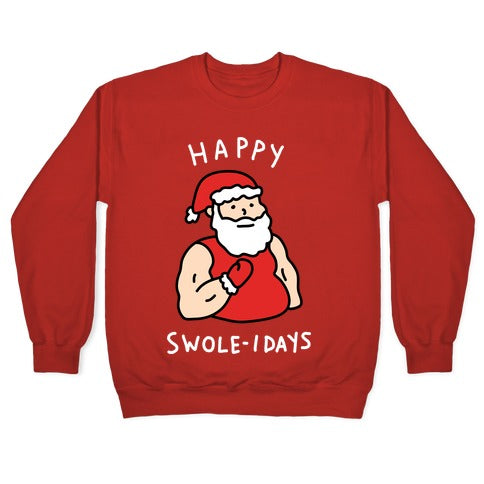 Happy Swole-idays Christmas Crewneck Sweatshirt