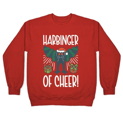 Harbinger of Cheer Mothman Parody Crewneck Sweatshirt