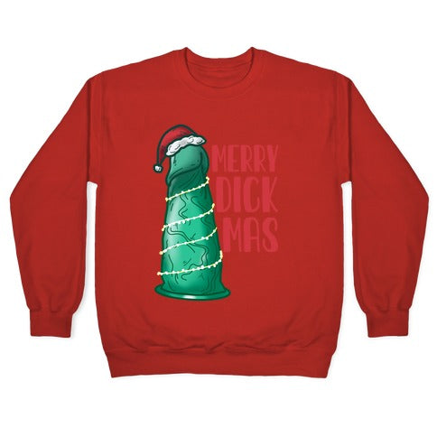 Merry Dickmas Crewneck Sweatshirt