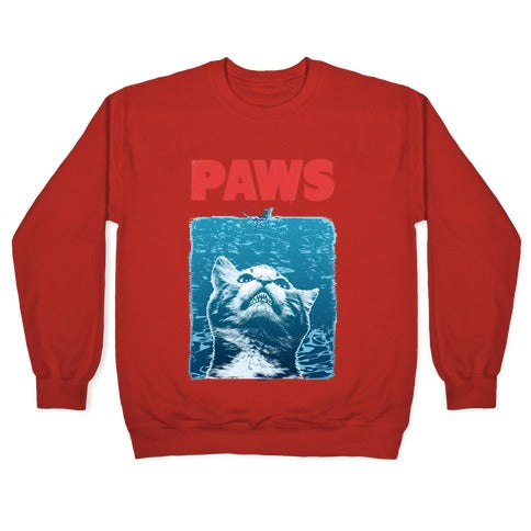 PAWS (Jaws Parody) Crewneck Sweatshirt