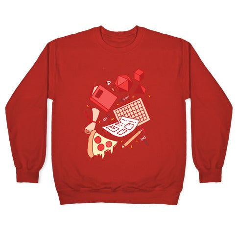 Tabletop RPG pattern Crewneck Sweatshirt