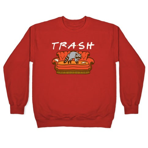 Trash Friends Parody Crewneck Sweatshirt