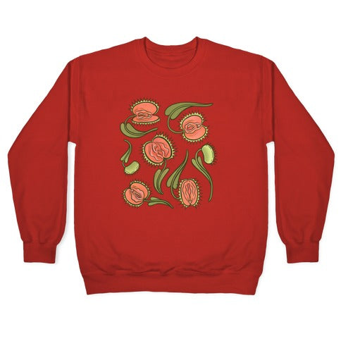 Venus Flytrap Vulvas Crewneck Sweatshirt
