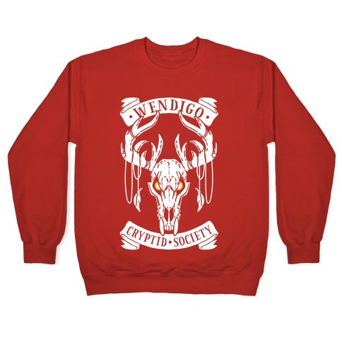 Wendigo Cryptid Society Crewneck Sweatshirt