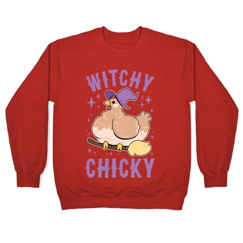 Witchy Chicky Crewneck Sweatshirt