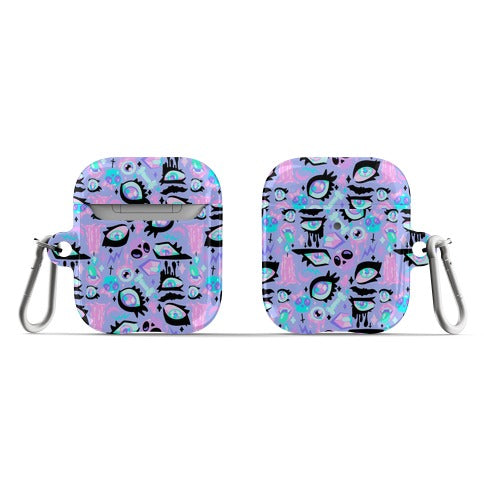 Pastel Goth Eyes Pattern AirPod Case