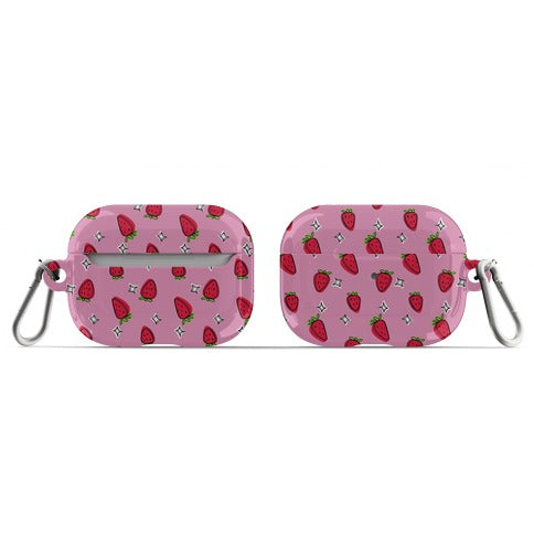 Sketchy Strawberry Pattern AirPod Case