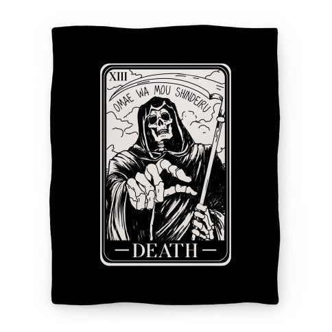 Omae Wa Mou Shindeiru Death Tarot Card Blanket