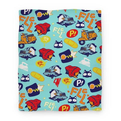 FLCL Anime Pattern Blanket