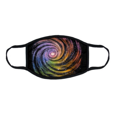 Galactic Rainbows Flat Face Mask