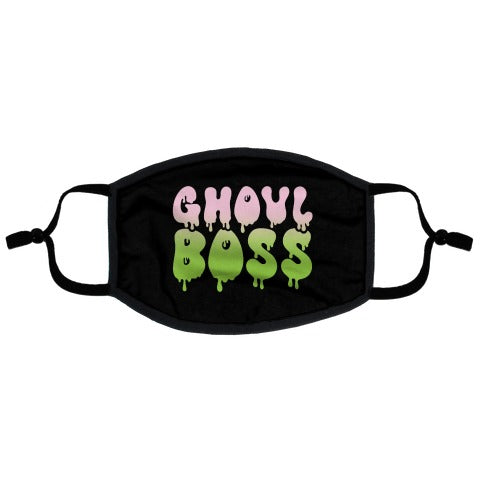 Ghoul Boss Girl Boss Parody Flat Face Mask