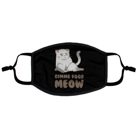 Gimme Food Meow Flat Face Mask