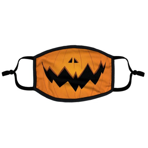 Jack-o-lantern mouth Flat Face Mask