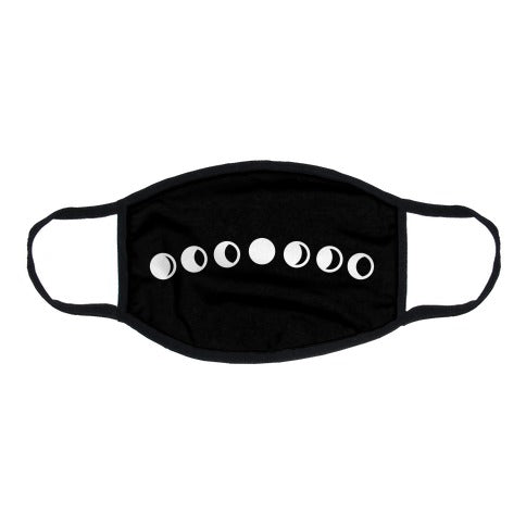 Moon Phase Flat Face Mask