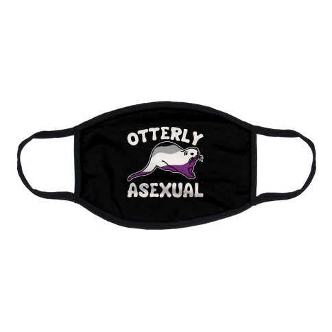 Otterly Asexual Flat Face Mask