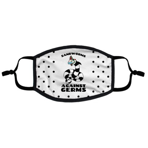 Sandworms Against Germs Flat Face Mask