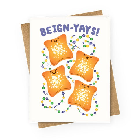Beign-Yays Greeting Card