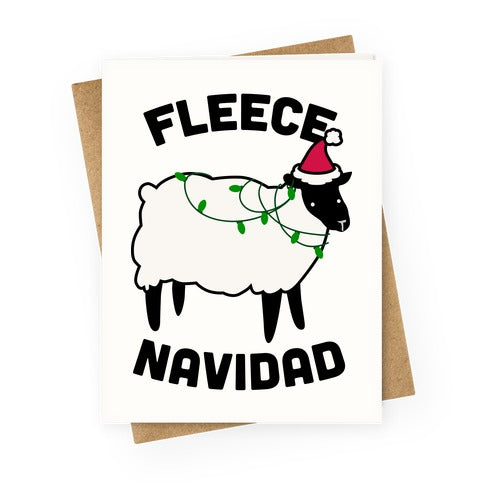Fleece Navidad Greeting Card