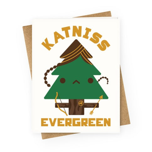Katniss Evergreen Greeting Card
