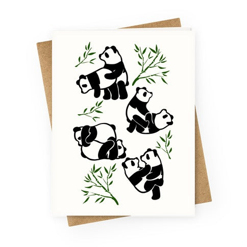 Pandas in Various Sexual Positions Greeting Card