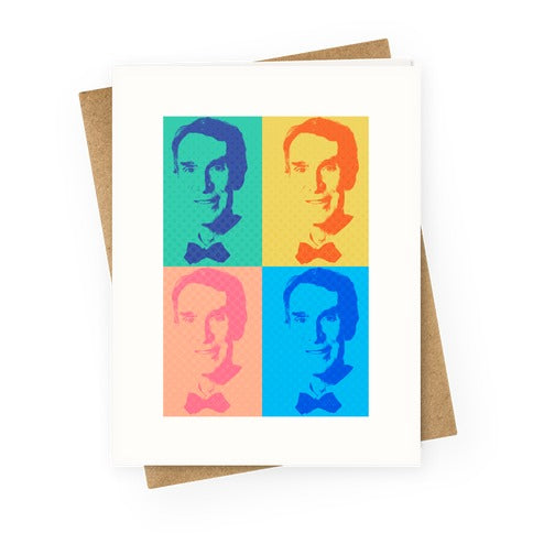 Pop Art Bill Nye Greeting Card