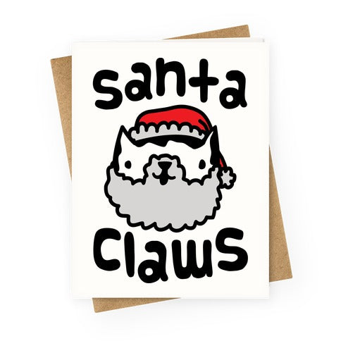 Santa Claws Greeting Card