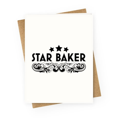 Star Baker Greeting Card