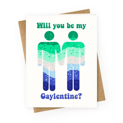 Will You Be My Gaylentine? Gay Love Greeting Card